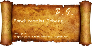 Pandureszku Imbert névjegykártya